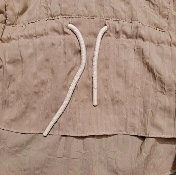 Free People Movement Women's Tan & White Lets Go Out Pullover Jacket Size Smal - Picture 8 of 13